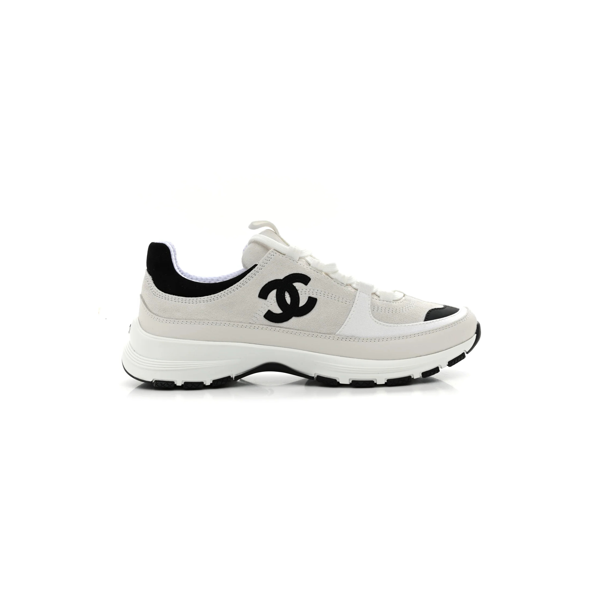 CHANEL SUEDE CALFSKIN CC SNEAKERS G47011